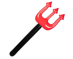 Widły pompowane 90 cm – czarno-czerwone - Costume Accessories