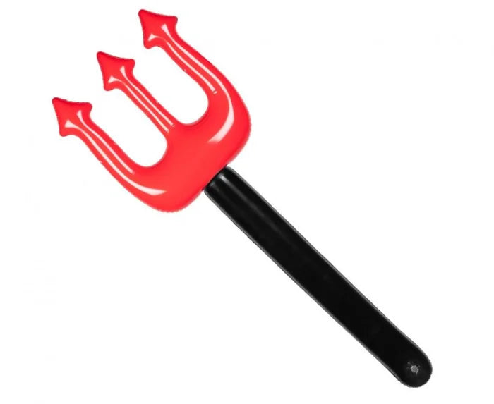 Widły pompowane 90 cm – czarno-czerwone - Costume Accessories