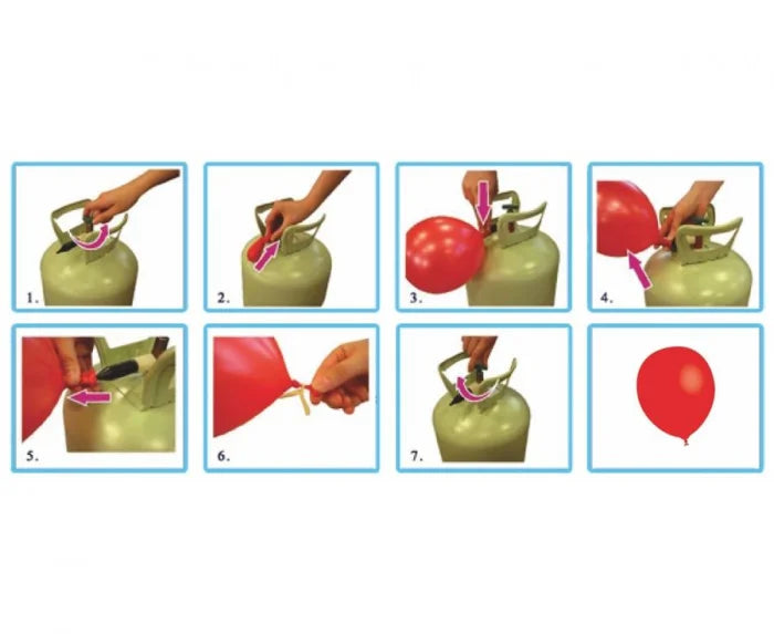 Zestaw 24 czerwonych balonów foliowych serc + hel + wstążka+ ciężarek