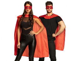 Zestaw bohatera czerwony – maska i peleryna 90 cm - Costumes