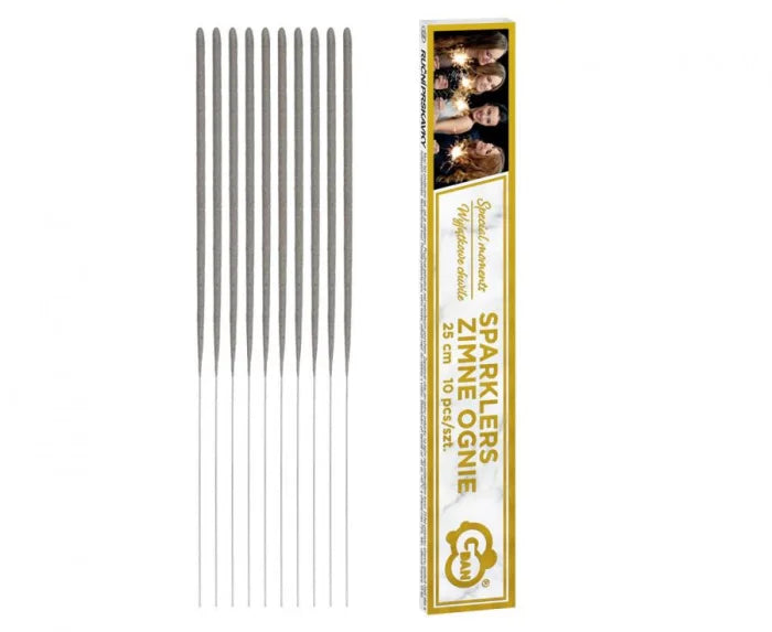 Zimne ognie 25 cm – 10 szt. Sparklers