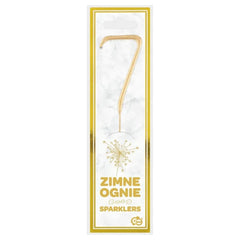 Zimne ognie złota cyfra 7 zimny ogień