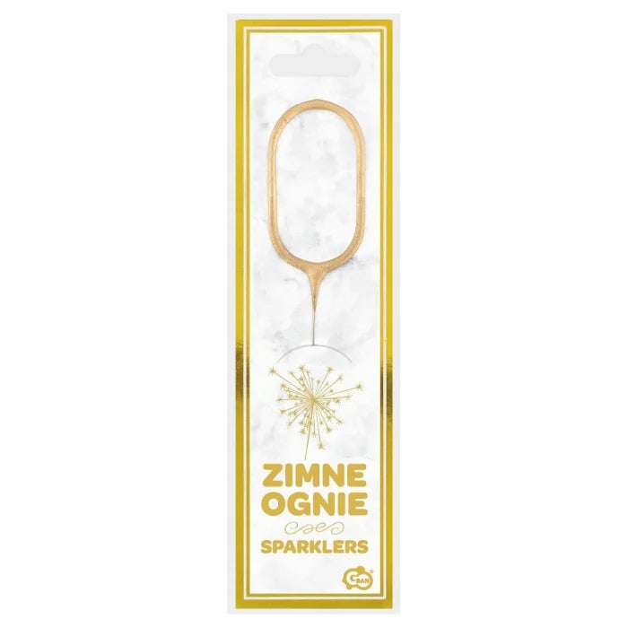 Zimne ognie złota cyfra 0 zimny ogień