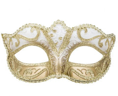 Złota maska wenecka – elegancka maska na bal i karnawał