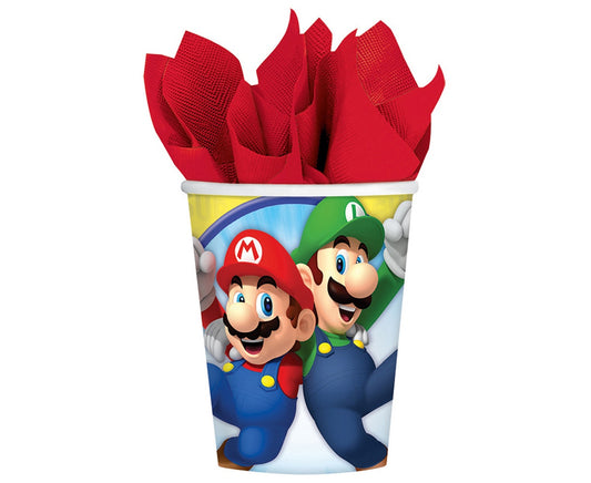 Kubeczki papierowe Super Mario 250 ml, 8 szt.