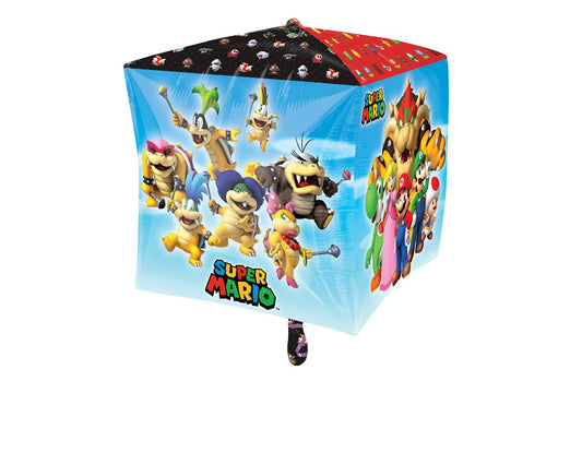 Balon foliowy Cubez Mario Bros 38 x 38 cm, zapakowany
