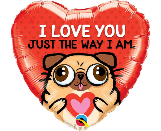 Balon foliowy 18 cali QL HRT - I Love You Just The Way I Am