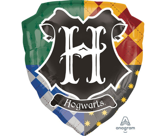 Balon foliowy SuperShape Hogwart - logo, 68x63 cm, zapakowany