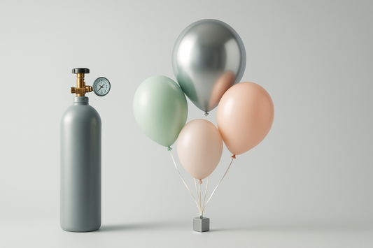 Balony z helem: niezbędne akcesoria i narzędzia + instrukcje użycia (zawory, ciężarki, wstążki, zamykarki)