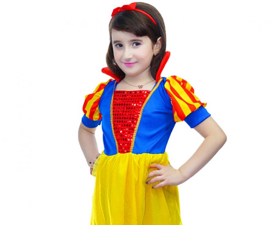 Królewna Śnieżka 110 - 140 cm Strój dla dziewczynki