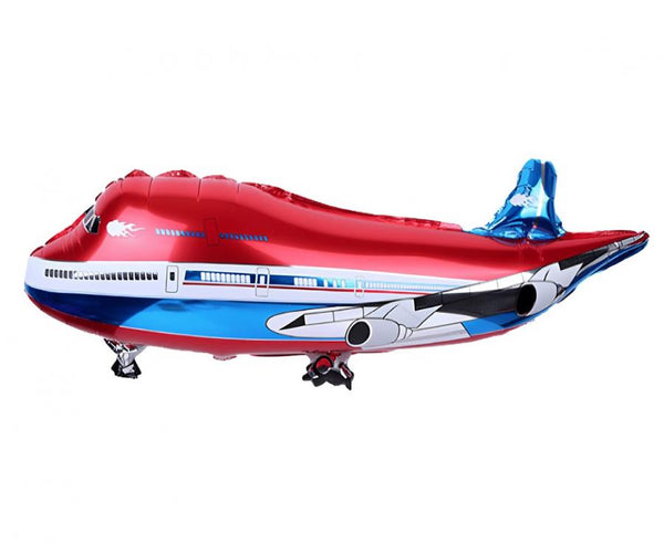 Balon foliowy czerwony samolot – 28 x 75 cm