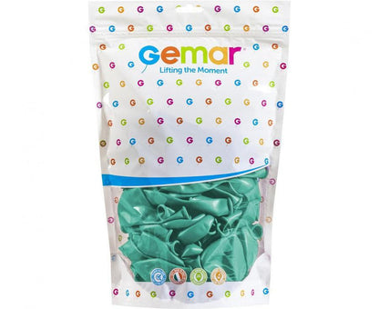 Balony Lateksowe Pastelowe Miętowe 33 cm (13") Gemar Tiffany – 50 szt.