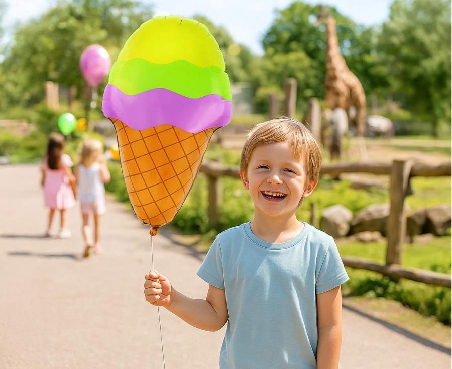 Balon foliowy Lody kolorowe, 34x59 cm
