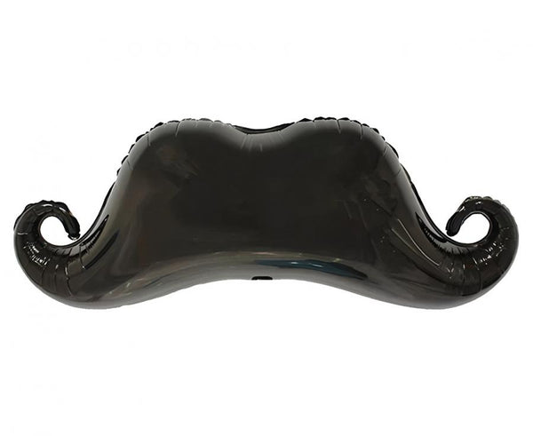 Balon foliowy Czarne wąsy, 84x32cm