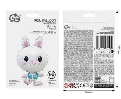 Balon foliowy Króliczek, 38x62cm