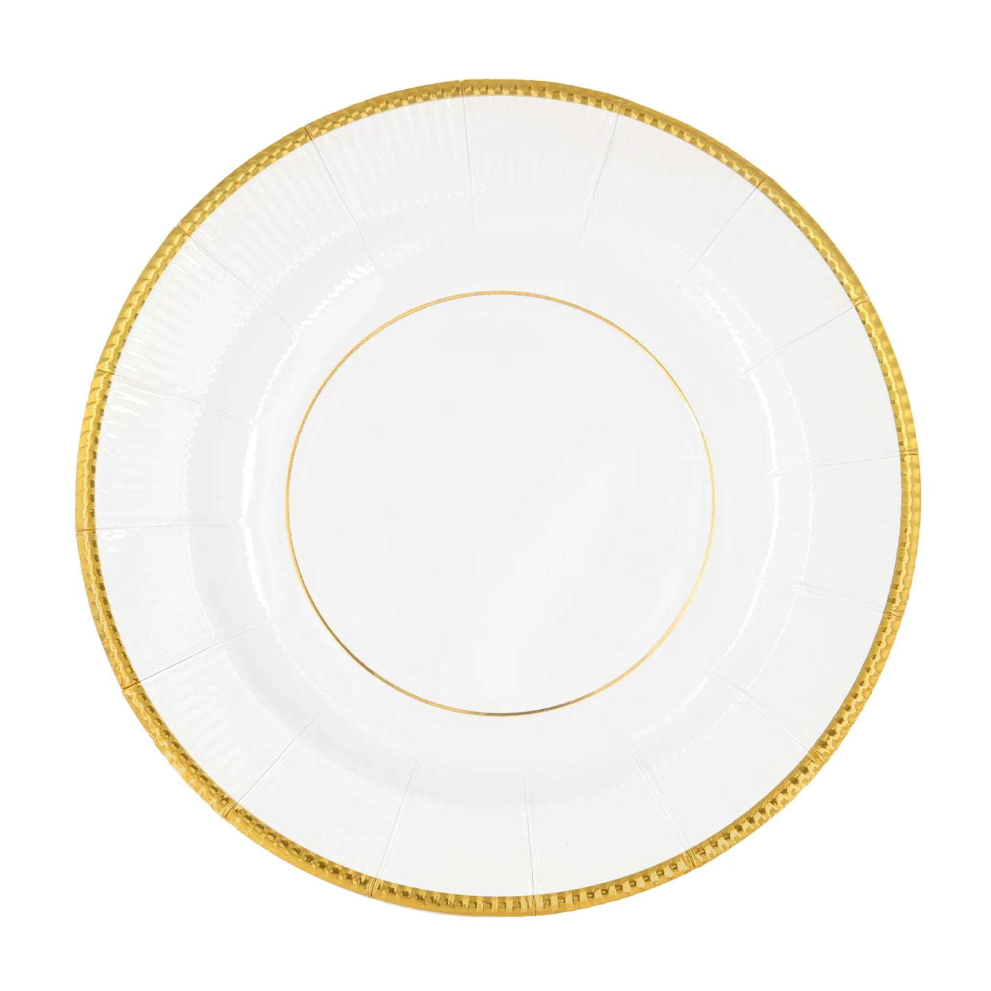 Talerzyki papierowe Elegant Gold 20,5 cm (8”) – 6 szt.
