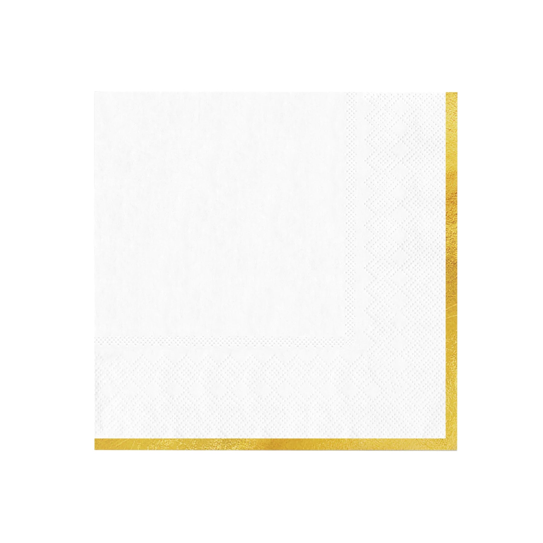 Serwetki papierowe biało-złote Classic Gold 33x33 cm – 10 szt.