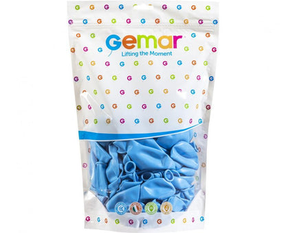 Balony Pastelowe Jasnoniebieskie 33 cm (13") Gemar Baby Blue – 50 szt.