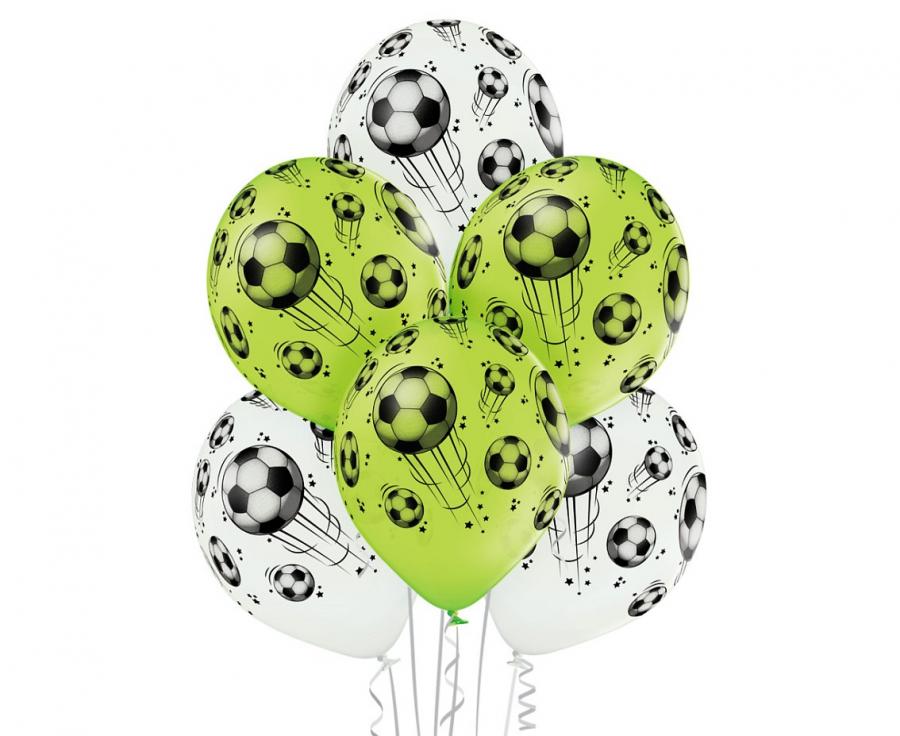 Balony lateksowe 12 cali Belbal piłka nożna 6 szt.