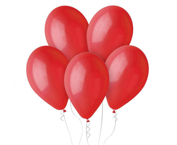 Balony pastelowe czerwone 13” Gemar 50 szt.