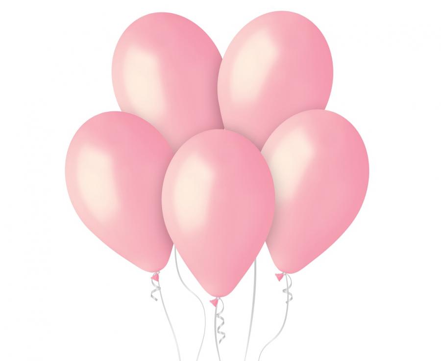 Balony Pastelowe Jasnoróżowe 33 cm (13") Gemar Pink – 50 szt.