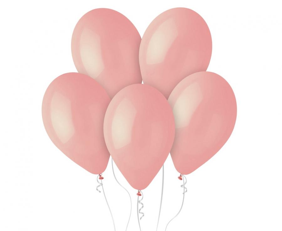 Balony pastelowe jasnoróżowe Baby Pink 33 cm Gemar 50 szt.