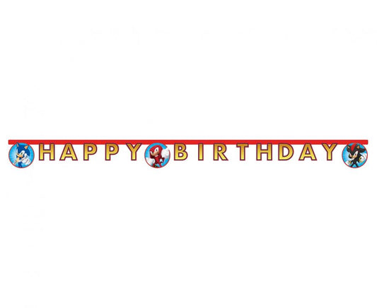 Banner Sonic - Happy Birthday