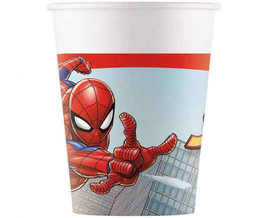 Kubeczki papierowe (WM) Spiderman Crime Fighter Marvel, 200ml, 8 szt. (SUP label)