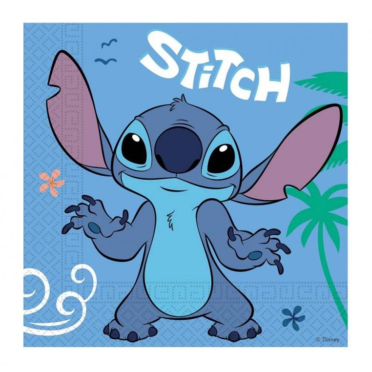 Serwetki papierowe Stitch & Angel – Uroczy detal na każdą imprezę!