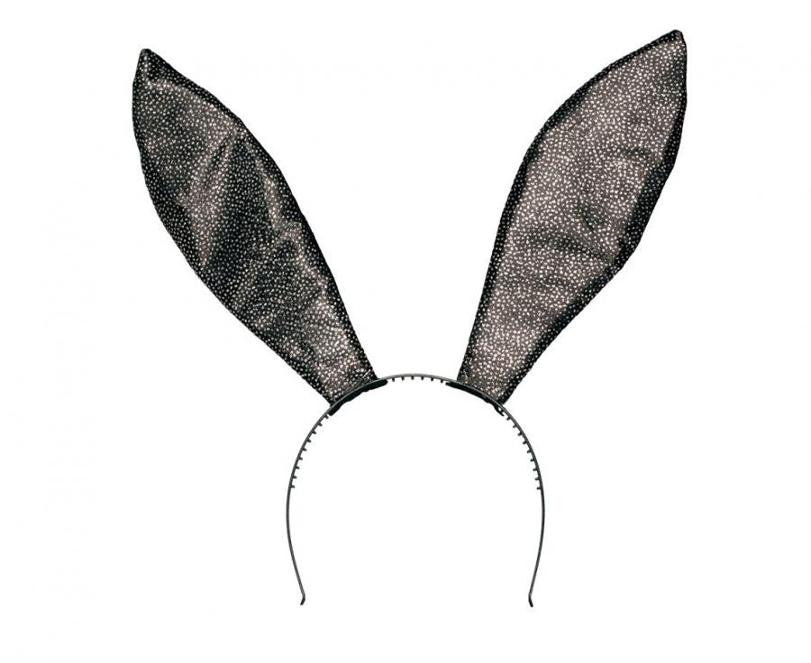 Zestaw Czarny Królik PlayBoy (diadem, muszka, ogon)