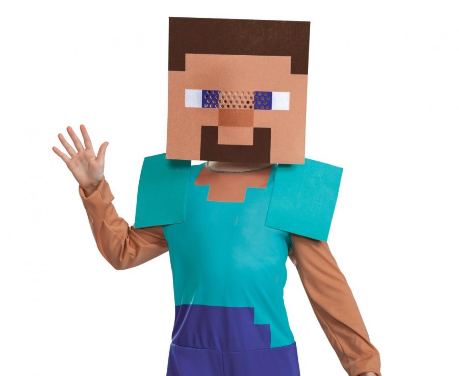 Strój Steve Minecraft wzrost: ok. 104-116 cm