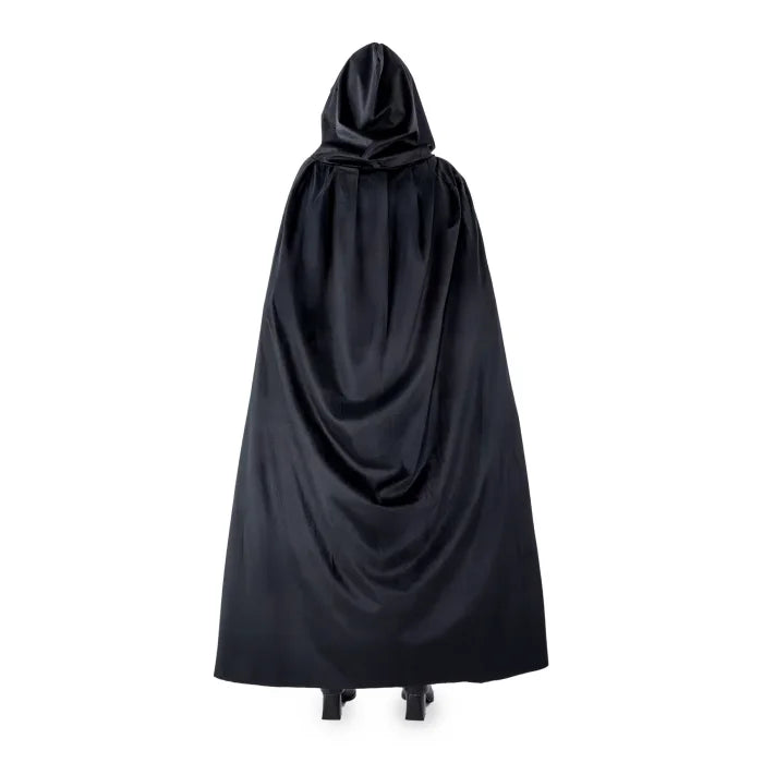 Aksamitna peleryna z kapturem – czarna (3 długości: 80 cm / 120 cm / 140 cm) - Costumes