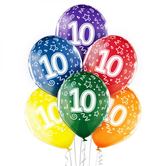 Balon Belbal D11, 30 cm 10th Birthday