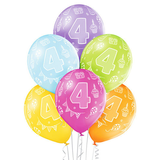Balon Belbal D11, 30 cm 4th Birthday
