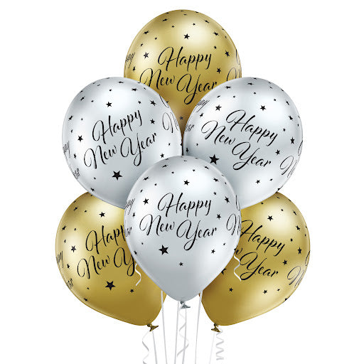 Balon Belbal D11, 30 cm Glossy Happy New Year