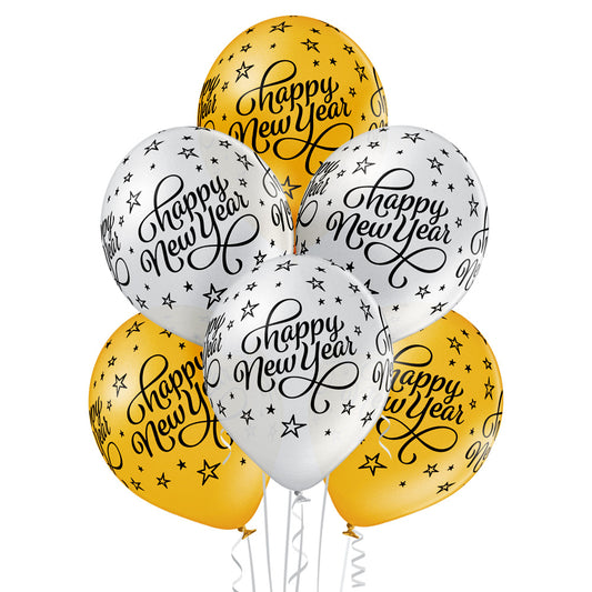Balon Belbal D11, 30 cm Happy New Year
