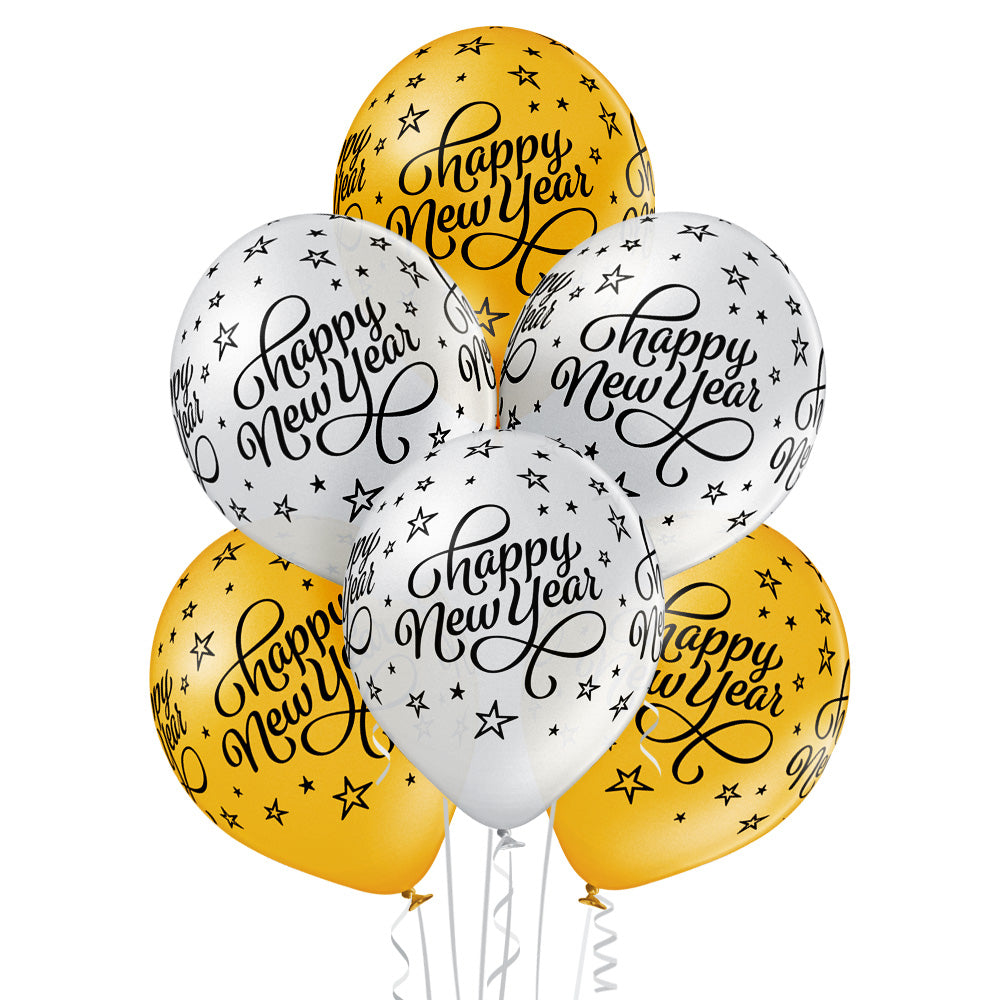 Balon Belbal D11, 30 cm Happy New Year