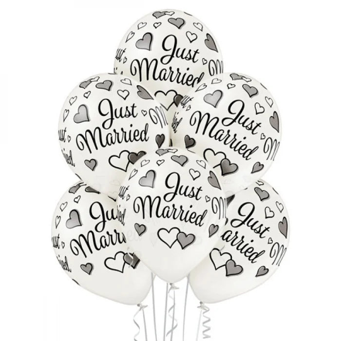 Balon Belbal D11, 30 cm Just Married