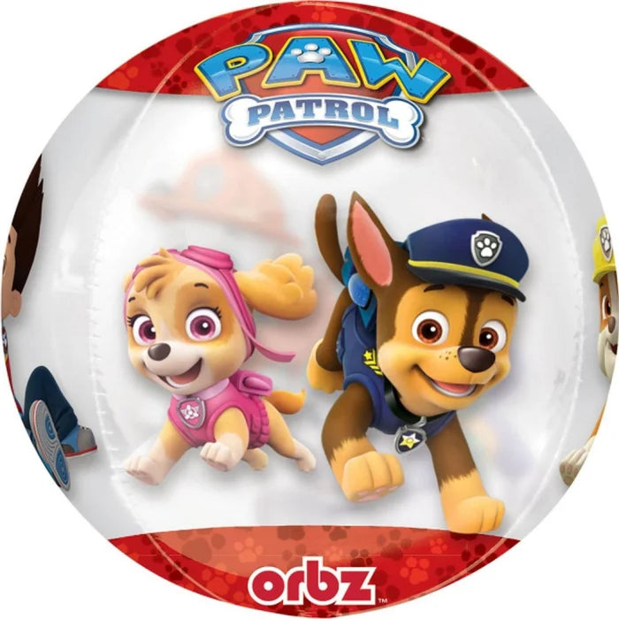 Balon foliowy 16 cali, PSI PATROL Chase i Marshall przezroczysty