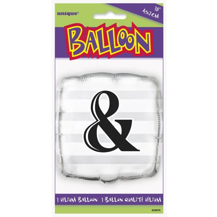 Balon foliowy 18 cali, znak &