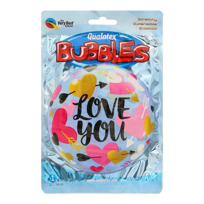 Balon foliowy 22 cale QL Bubble LOVE You