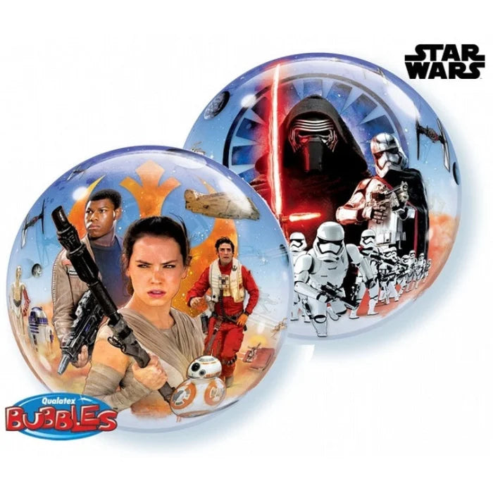 Balon foliowy 22 cali QL Bubble, STAR WARS The Force Awakens