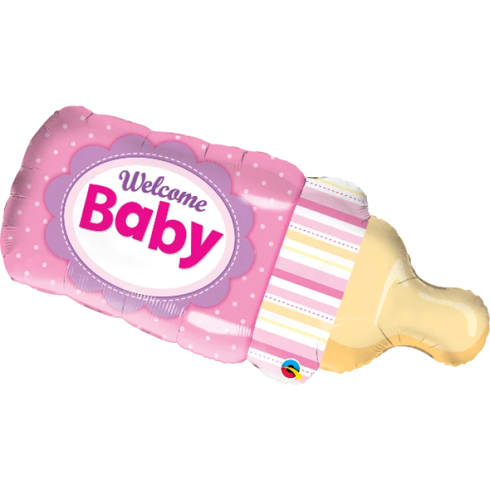 Balon, foliowy 39" QL "Welcome Baby Bottle"