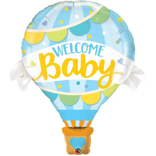 Balon foliowy 42 cali QL, WELCOME BABY blue