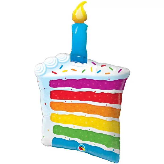 Balon foliowy 42" QL SHP "Rainbow Cake & Candle"