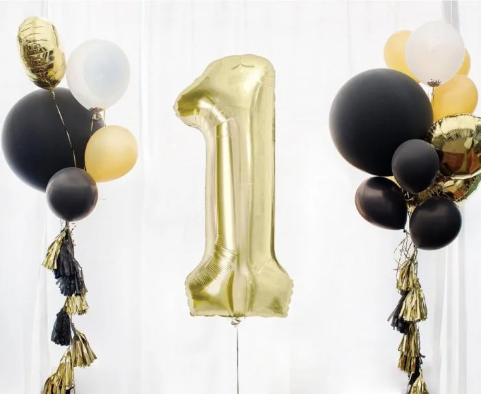 Balon foliowy B&C cyfra 1 szampańska 85 cm - Balloons