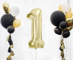 Balon foliowy B&C cyfra 1 szampańska 85 cm - Balloons