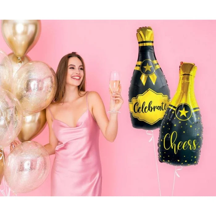 Balon foliowy B&C Szampan - Cheers, 35x76 cm