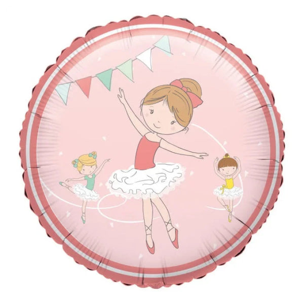 Balon foliowy Baletnica Little Dancer, S40 zapakowany, 18 cali