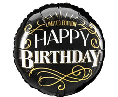 Balon foliowy Better With Age 46 cm – Happy Birthday czarno-złoty Anagram - Balloons